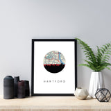 Hartford, Connecticut | Landmark | Framed Art Print