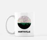 Huntsville Alabama map and skyline mug