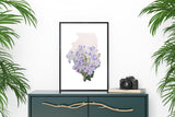 Illinois State Flower | Flora & Fauna Art Print