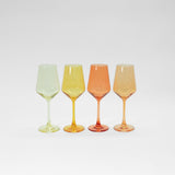 Sugar & Spice Collection - Colored Wine Glass Ombré Set of 4