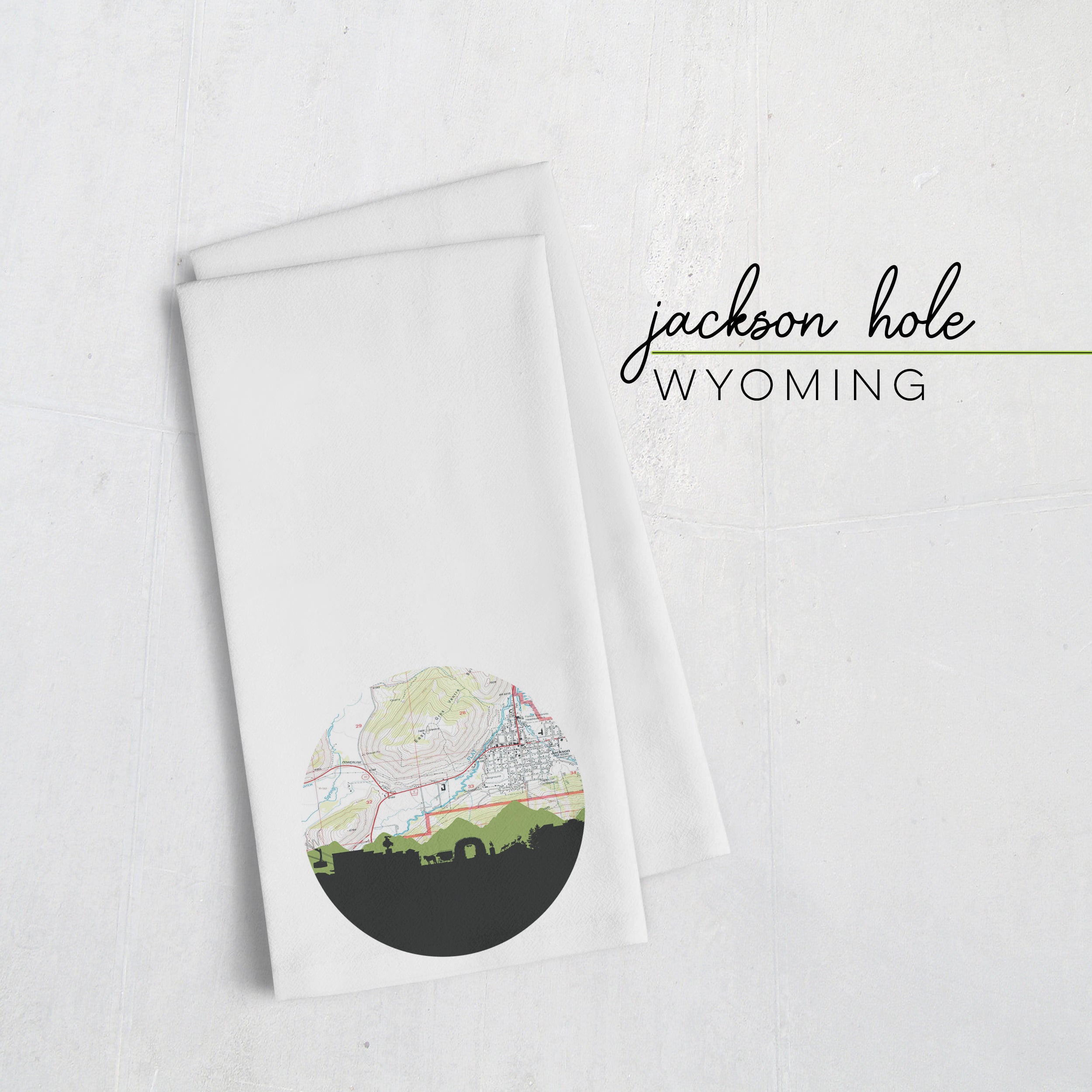 Jackson Hole, Wyoming | Landmark | Tea Towel