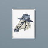 Cowboy Hat Horse — Kentucky Equestrian Portrait Print