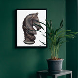 Knight Chess Piece — Horse + Whiskey Art Print