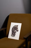 Knight Chess Piece — Horse + Whiskey Art Print