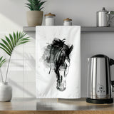 Minimalist Horse Face Tea Towel — Kentucky Kitchen