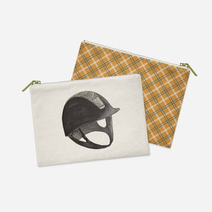 Horse Pouch - Chic Black Equestrian Helmet Accessory Pouch, Ideal for Organizing, Perfect Gift for Riders & Horse Lovers | Horse + Whiskey Collection