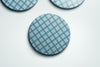 Preppy Plaids blue and yellow coaster set | Horse + Whiskey Collection