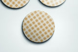 Preppy Plaids blue and yellow coaster set | Horse + Whiskey Collection