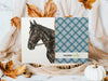 Black Horse giving side-eye funny everyday greeting card, blank inside | Horse + Whiskey Collection