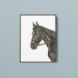 Side-Eye Horse — Horse + Whiskey Portrait Print