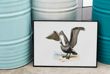Louisiana State Bird | Flora & Fauna Art Print