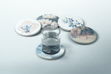 Porcelain Magnolia Coaster — Blue and White Botanical
