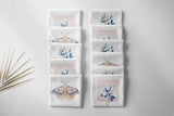 Porcelain Magnolia Tea Towel — Blue and White Kitchen