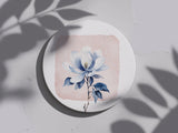 Minimalist Magnolia Coaster — Blue Botanical