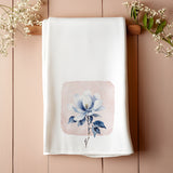 Minimalist Magnolia Tea Towel — Blue Botanical Kitchen