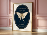 Luna Moth — Nocturnal Conservatory Oval Print