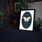 Luna Moth — Nocturnal Conservatory Oval Print