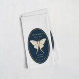 Luna Moth Tea Towel — Dark Botanical Kitchen