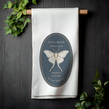 Luna Moth Tea Towel — Dark Botanical Kitchen