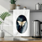 Luna Moth Tea Towel — Dark Botanical Kitchen