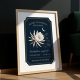 Night Blooming Specimen — Nocturnal Conservatory Print No. 01