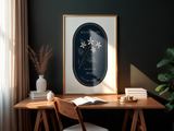 Nyctanthes — Nocturnal Conservatory Oval Print