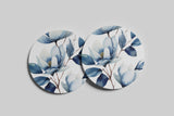 Porcelain Magnolia Coaster — Blue and White Botanical