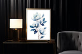 Porcelain Magnolia — Blue and White Botanical Print