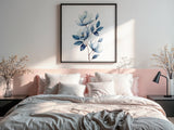 Porcelain Magnolia — Blue and White Botanical Print