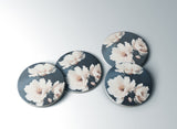 After the Rain Coaster — Dark Botanical Magnolia