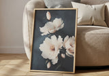 After the Rain — Dark Botanical Magnolia Print