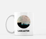 Lancaster Pennsylvania map and skyline mug