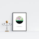 Laurel, Maryland | Landmark | Art Print