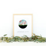 League City, Texas | Landmark | Art Print