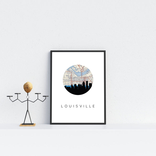 Louisville, Kentucky | Skyline | Art Print