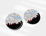 Little Rock Arkansas map and skyline sticker