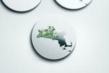 Massachusetts State Flower | Flora & Fauna Coaster Set