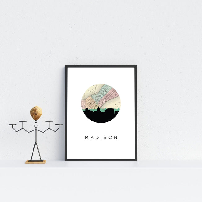 Madison, Wisconsin | Skyline | Art Print