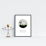 Maggie Valley, North Carolina | Landmark | Art Print