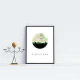 Middletown, Connecticut | Landmark | Framed Art Print