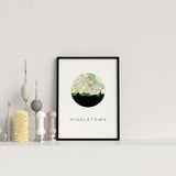 Middletown, Connecticut | Landmark | Unframed Art Print