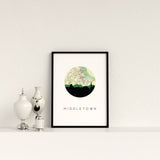 Middletown, Connecticut | Landmark | Framed Art Print