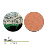 Moline, Illinois | Landmark | Coaster Set