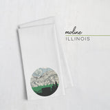 Moline, Illinois | Landmark | Tea Towel