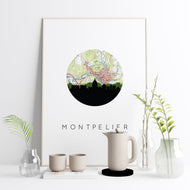 Montpelier, Vermont | Skyline | Art Print