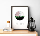 Moscow, Idaho | Landmark | Art Print