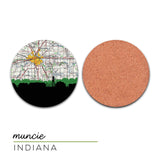 Muncie, Indiana | Landmark | Coaster Set