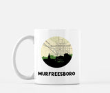 Murfreesboro Tennessee map and skyline mug