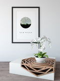 New Haven, Connecticut | Landmark | Framed Art Print