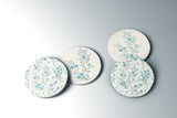 Blue Blossoms coaster set | Wheat + Wind Collection